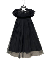 LONE FEATHER LACE GOWN